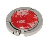 Foldable Red Hibiscus Purse Hanger