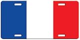 French Flag License Plate - Free Matching Keychain