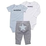 Carter's 3-Piece Set - Mommy Rocks & Daddy's Rockstar (6 Months)