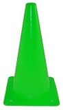 Set of 6 9' Poly Cone - Green