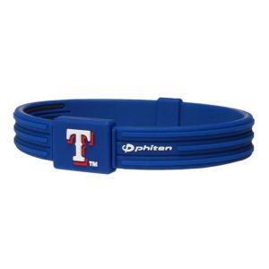 Texas Rangers Phiten S-Type Titanium Bracelet [Misc.]