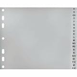 Produkt-Bild: 5star Register A4 1/2 H&ouml;he PP A-Z grau