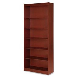 Lorell 7-Shelf Panel Bookcase, 36 by 12 by 84-Inch, Cherry On Sale