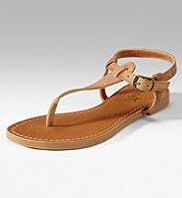 Older Girls Angel Leather Toe Post Sandals