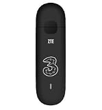 3 ZTE MF112 12G Mobile Broadband Dongle – Black (Pay as you Go – includes 12Gb use – up to 12 months airtime service): Pre-Pay Mobile Phones
