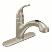 Moen 67315SL Integra Single-Handle Kitchen Faucet with Pullout Spout, Stainless (Not CA / VT Compliant)