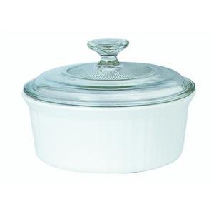 CorningWare French White 1-1/2-Quart Round Dish