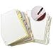 CRD60509 - Erasable Tab Dividers, 5-Tabs, 11x8-1/2, 5/Set, Multi