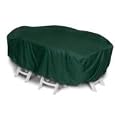 Two Dogs Designs 92-Inch Oval/Rectangle Table and Chairs Cover, Hunter Green