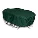 Two Dogs Designs 92-Inch Oval/Rectangle Table and Chairs Cover, Hunter Green