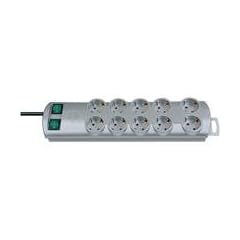 Brennenstuhl Primera Line Steckdosenleiste (10-fach, 2,0 m) silber
