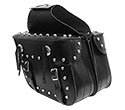 Leather Saddlebags - Motorcycle Leather Saddlebags 13WX10HX5D SD2960
