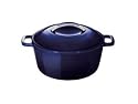 KitchenAid 4-1/2-Quart Cast-Iron Round Casserole, Blue