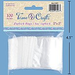 100 Ziplock Bags 2 X 2