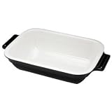 Cuisinart Chef's Classic Ceramic Bakeware 7-by-10-Inch Rectangular Deep Baker, Black