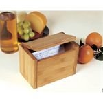 Lipper International Bamboo Recipe Box