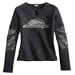 Harley Davidson Women's Screamn' Eagle Cobalt Long Sleeve Shirt. Crystal Embellishment. 98295-07VW