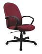 Dakota Designs 2UMU3 High Back Chair, Fabric, Burgundy