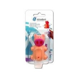 Miradent Funny Snap Schwein Zahnbürstenhalter, 1 St