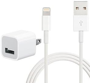 Merchandise Mafia - 6ft Lightning Cable and Wall Outlet Adapter COMBO - iPhone 5, iPhone 6, iPad 2, iPad Air, All Apple Devices Bundle Package!