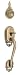 Schlage F62BOW609ACCRH Antique Brass F-Series Right Handed Double Cylinder Bowman Handleset with Acc