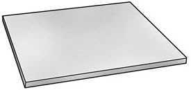 Sheet, UHMW, Black, 1/2 In T, 12x12 In