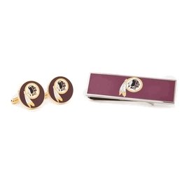 Washington Redskins Cufflinks and Money Clip Gift Set