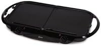 Oster Folding Griddle 10.5 In. X 20 In. Full Sized Cool Touch, Non-Stick Removable Plates