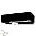 Clear-for-Life Black Acrylic Canopy for 20 Gallon 24in x 13in Aquarium