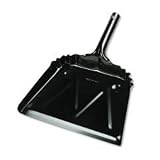 UNISAN Metal 12 Dustpan, Wide, Black (03000)