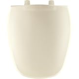 Bemis 1240200346 Eljer Emblem Plastic Round Toilet Seat Biscuit/Linen