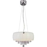 Trans Globe Lighting PND-4000 WH White Modern Contemporary / Modern Six Light Foyer Pendant from the Modern Collection