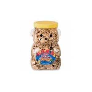 Bear Cookie Jar with Animal Crackers, Re-usable Container, 24oz. (PFYBLMSTBEAR) by