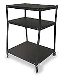 Dakota Designs 1DNP4 Audio-Visual Cart, Wide Frame, 3 Shelves