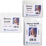 BAU67810 - Vinyl Badge Holder,No Clip,Horz,3-3/8x2-3/8,12/PK,Clear
