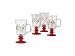 Pfaltzgraff Winterberry Set Of Four 10 Ounce Irish Coffee Mugs
