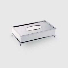 Salomonic Tissue Box in Polished Chrome