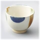 【波佐見焼 湯呑】 粉引三彩 煎茶 〔キャッシュバックキャンペーン対象商品〕