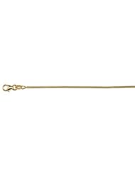 18K Yellow Gold Snake 1.2mm Necklace 24 Inch