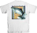 Flying Fisherman Native Angler Collection Salmon Short Sleeve Tee Shirts TP1559 Medium
