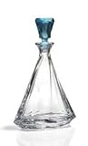 18oz. Blue Crystal Decanter - Hamilton Collection - Bohemia Crystal - Made In Czech Republic