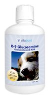 Vitabase K-9 Glucosamine Liquid for Joint Arthritis Ailments in Animals 32 Oz Bottle.(Pack of 6)