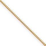 10k 1.10mm Box Chain Necklace - 16 Inch