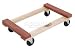 Tools & Hardware : Hardwood Dolly With Rubber Bumpered Ends Deck 30 X 18 1200 Lb. Capacity
