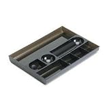 21HgEVPl3bL. SL160  Rubbermaid 8 Compartment CatchAll Desk Drawer Tray, Plastic, 14 x 9 x 1 Inches, Smoke