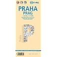 Laminated Prague Map by Borch by Travel Maps