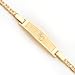 14K Kansas City Royals Sm Satin Initials Id Anchor Bracelet
