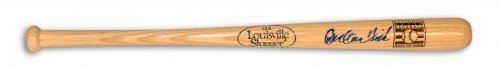 Carlton Fisk Autographed/Hand Signed Louisville Slugger Hall of Fame Mini Bat