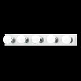 IMAGE OF Thomas Lighting Sl7415-78 Five-Light Bath Fixture, Brushed Nickel