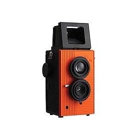 Blackbird Fly 35mm TLR Twin Lens Reflex Camera - Black with Orange Face by Blackbird